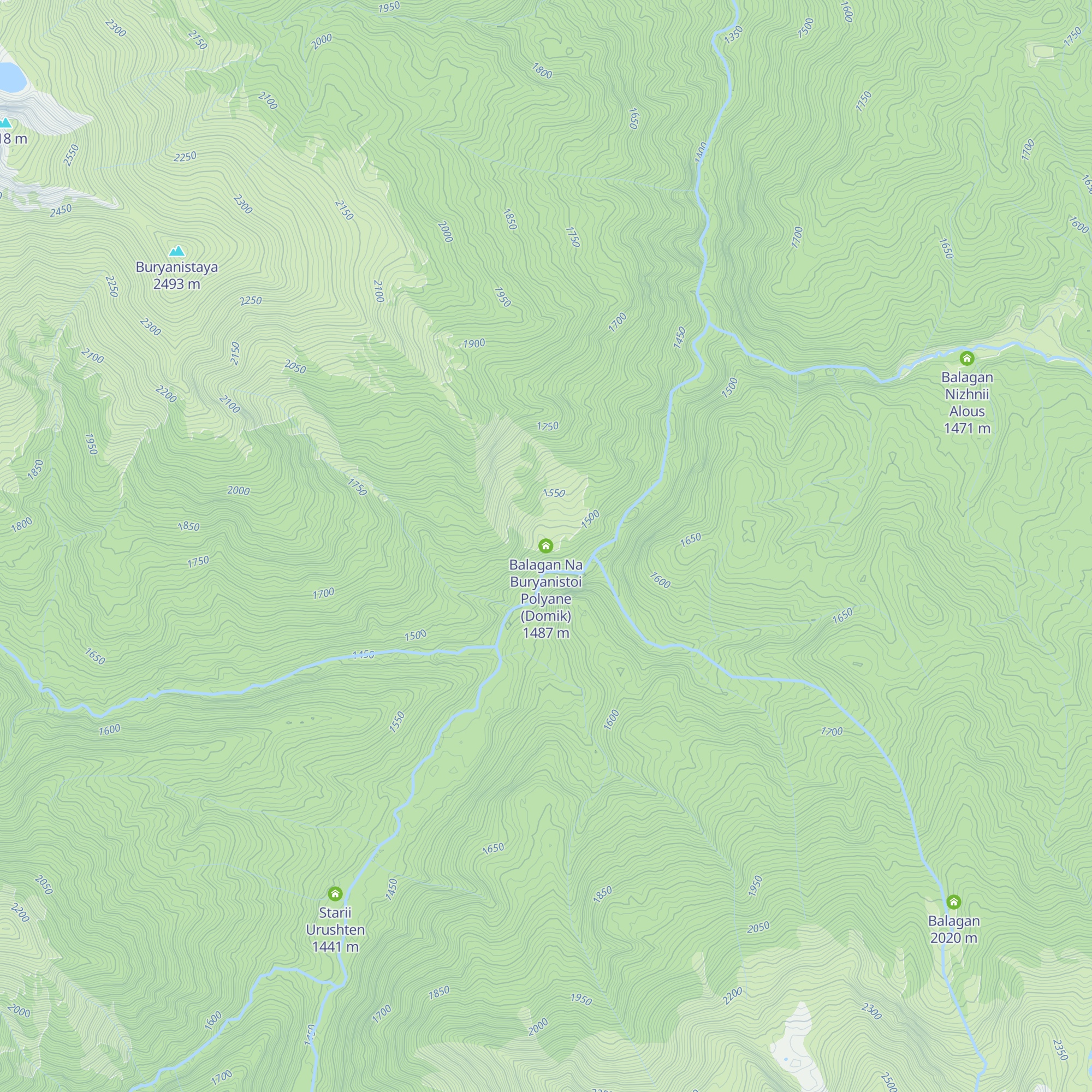 Balagan Na Buryanistoi Polyane (Domik) map