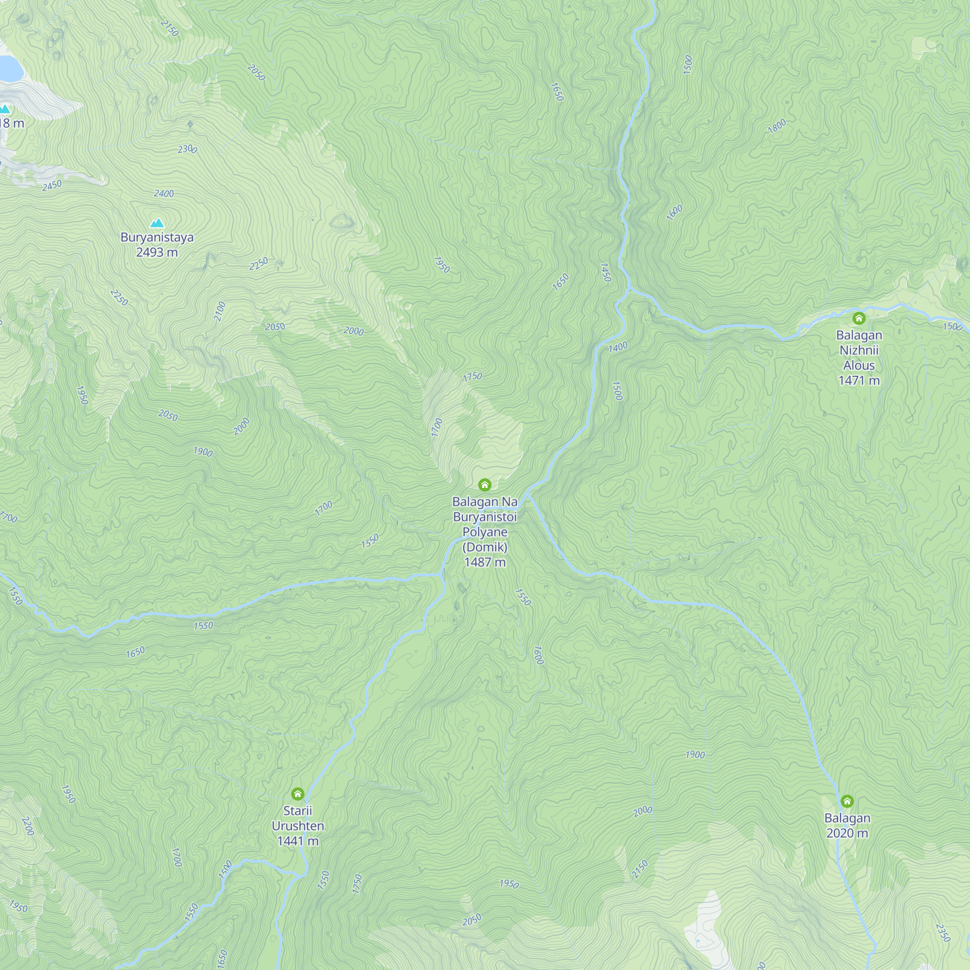 Balagan Na Buryanistoi Polyane (Domik) map