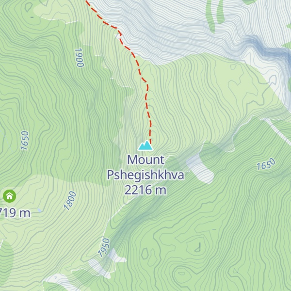 Map of Mount Pshegishkhva