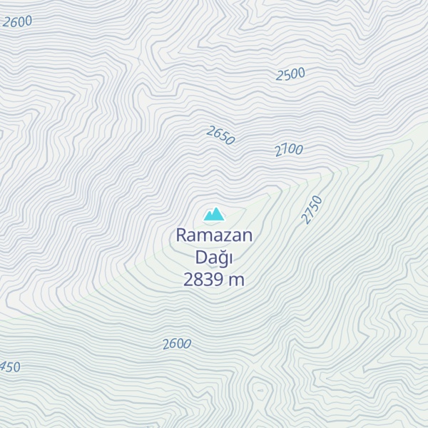 Map of Ramazan Dağı
