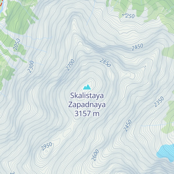 Map of Skalistaya Zapadnaya