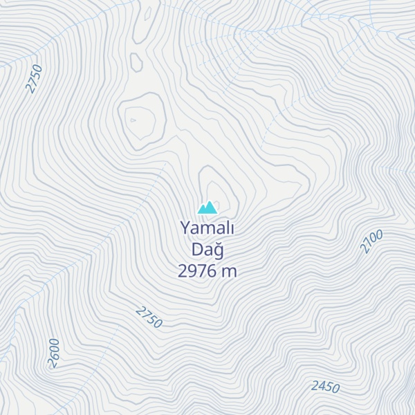Map of Yamalı Dağ