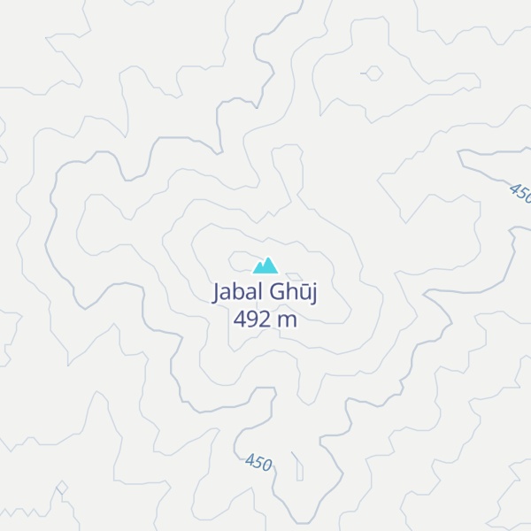 Map of Jabal Ghūj
