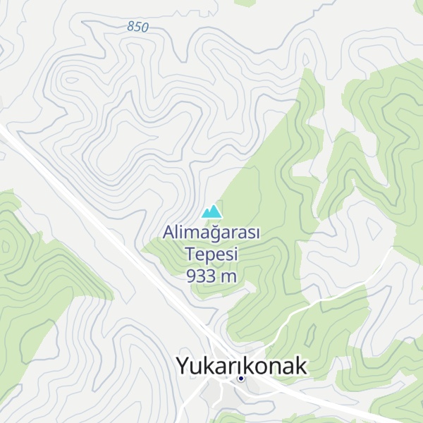 Map of Alimağarası Tepesi