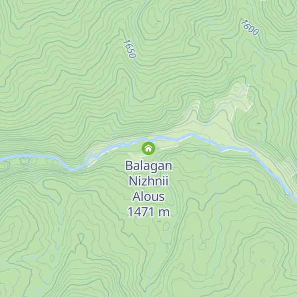 Map of Balagan Nizhnii Alous