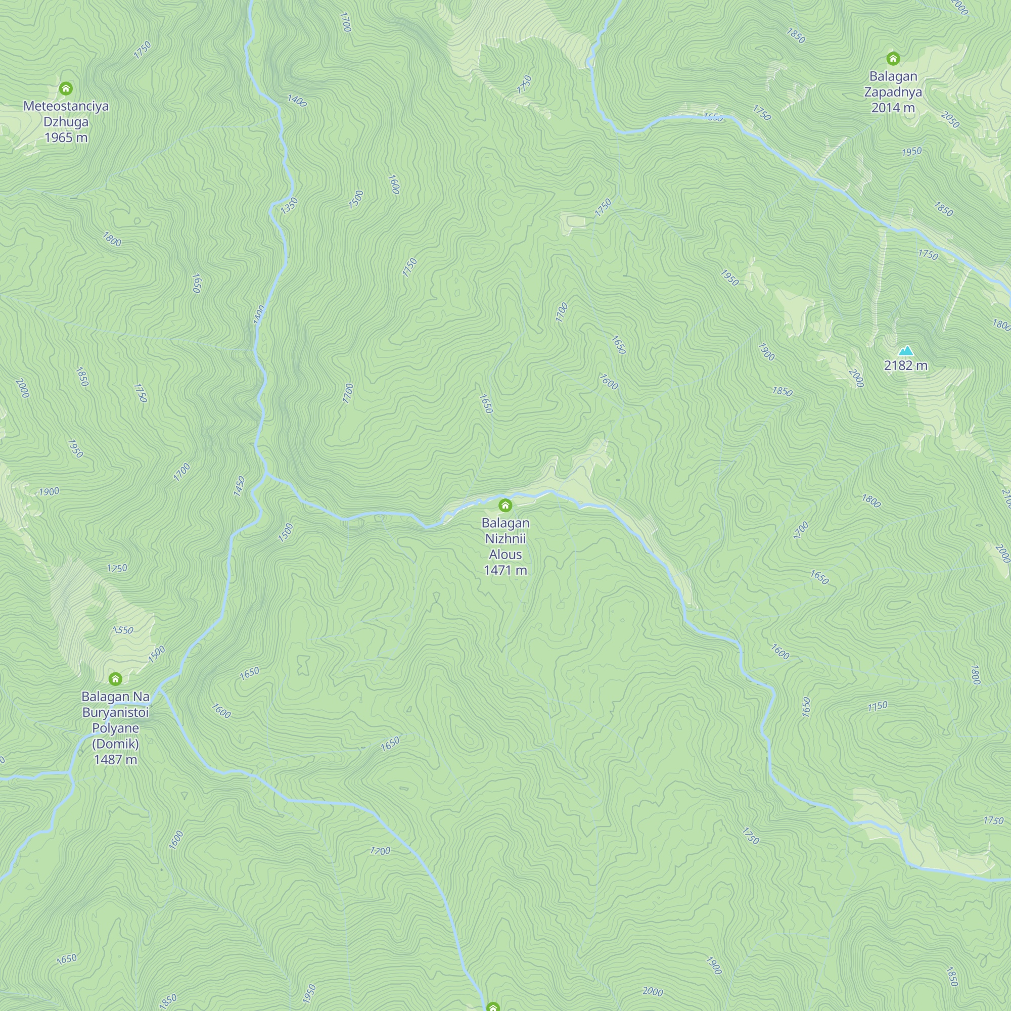Balagan Nizhnii Alous map