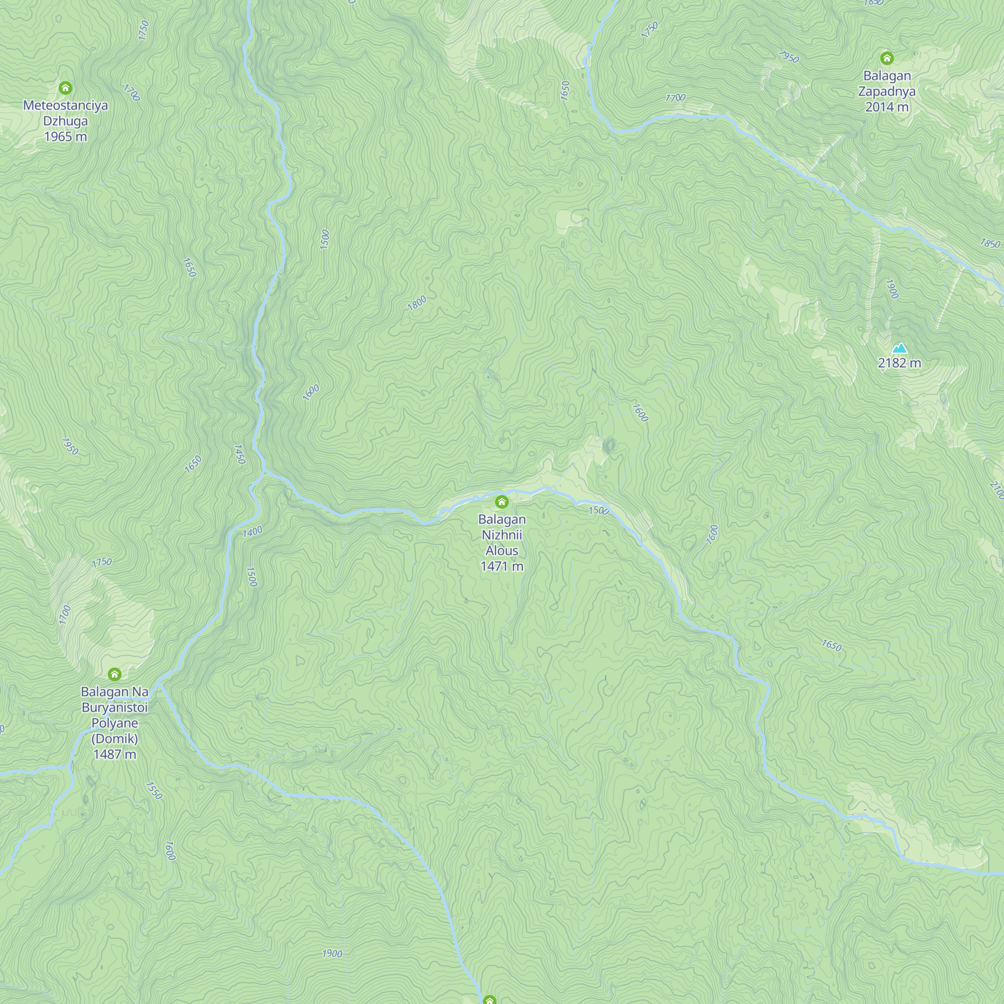 Balagan Nizhnii Alous map