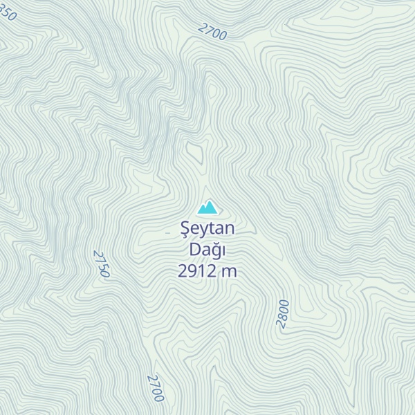 Map of Şeytan Dağı