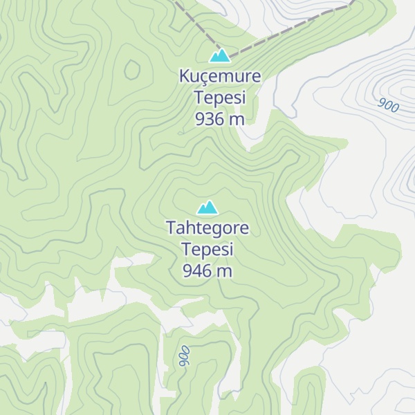 Map of Tahtegore Tepesi