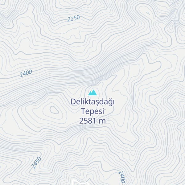 Map of Deliktaşdağı Tepesi