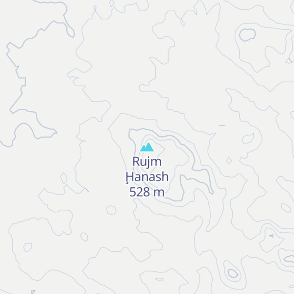 Map of Rujm Ḩanash