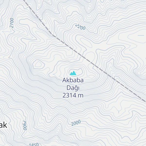 Map of Akbaba Dağı