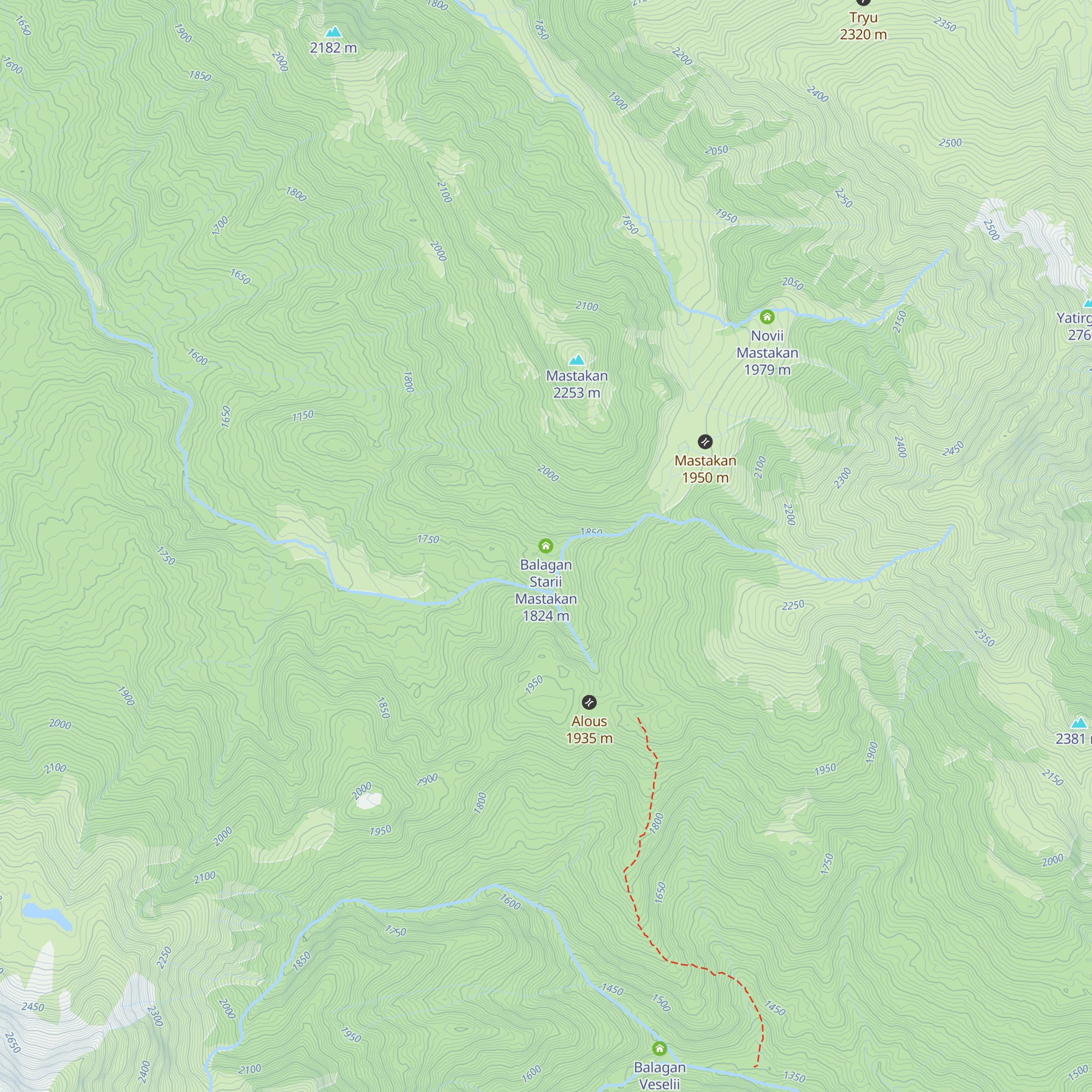 Balagan Starii Mastakan map
