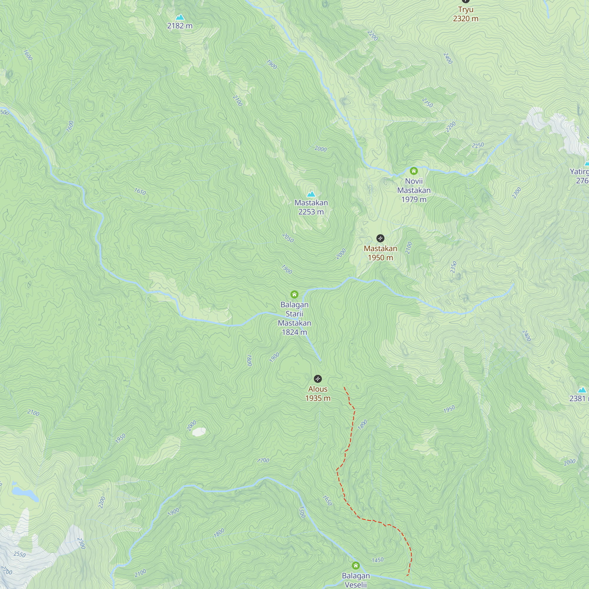 Balagan Starii Mastakan map