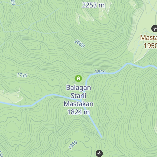 Map of Balagan Starii Mastakan
