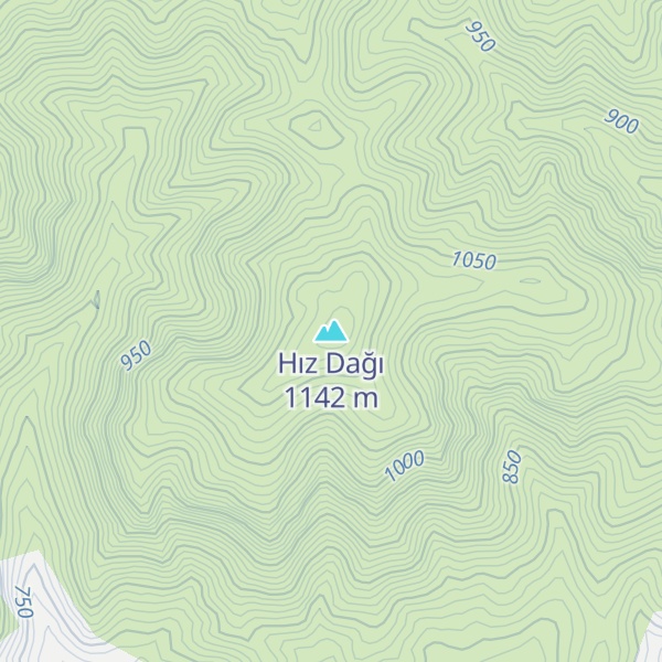Map of Hız Dağı