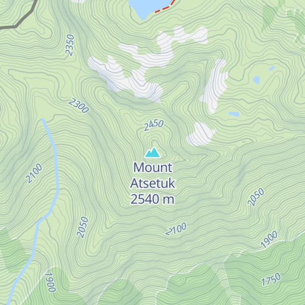 Map of Mount Atsetuk