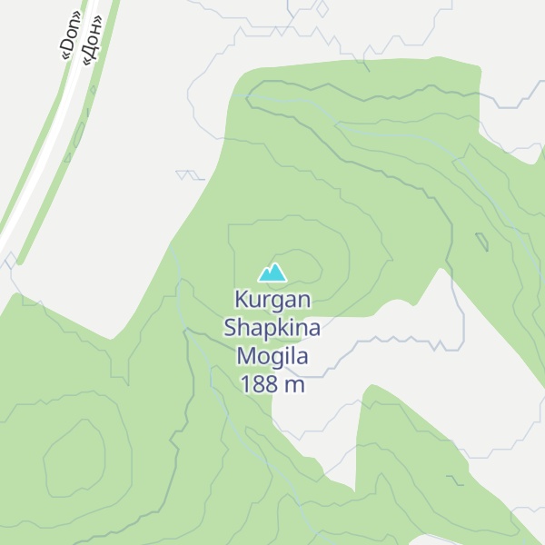 Map of Kurgan Shapkina Mogila
