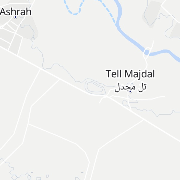 Map of Tell Majdal