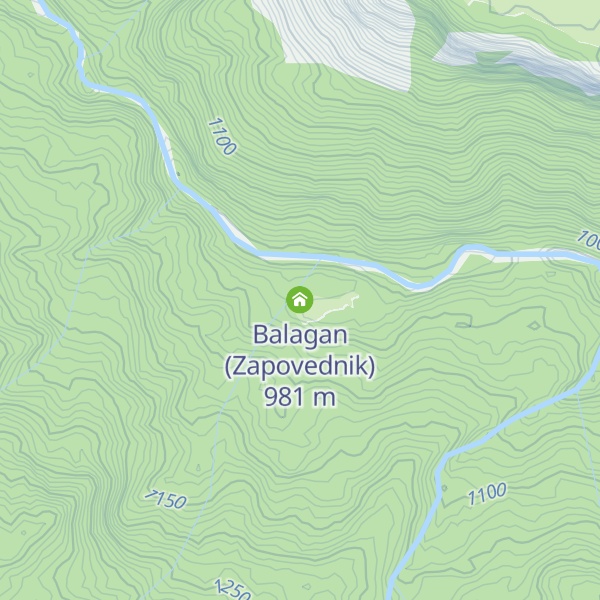 Map of Balagan (Zapovednik)