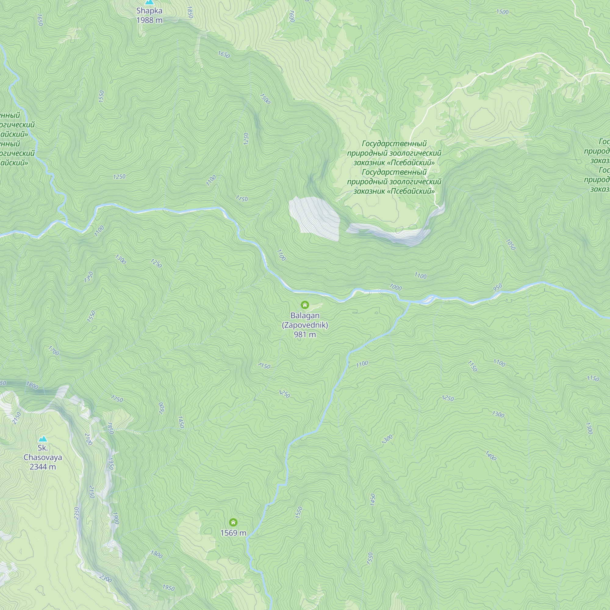 Balagan (Zapovednik) map