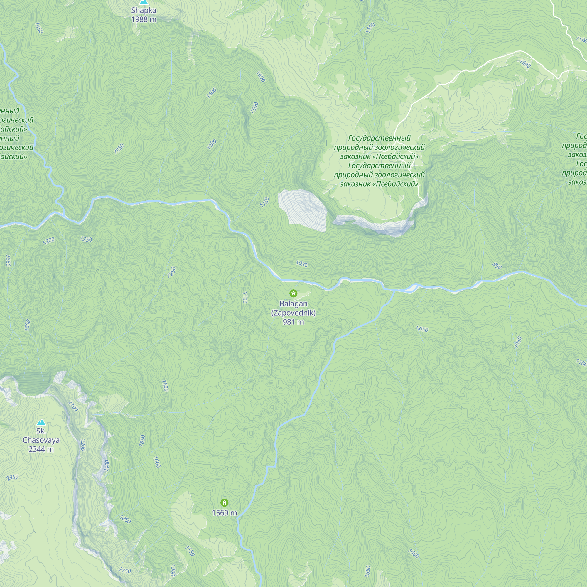 Balagan (Zapovednik) map