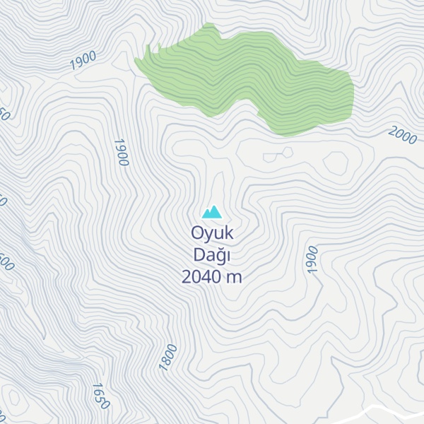 Map of Oyuk Dağı
