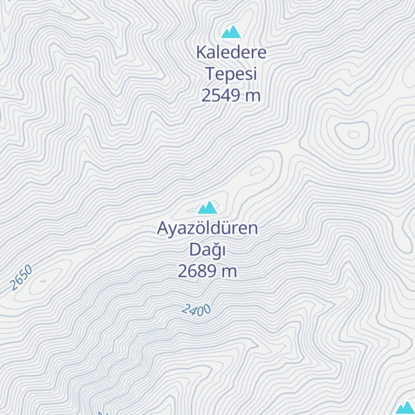 Map of Ayazöldüren Dağı