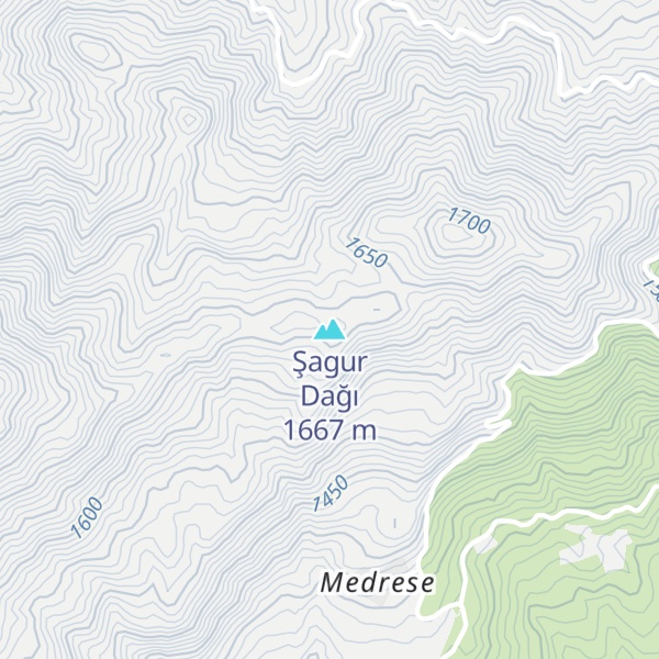 Map of Şagur Dağı