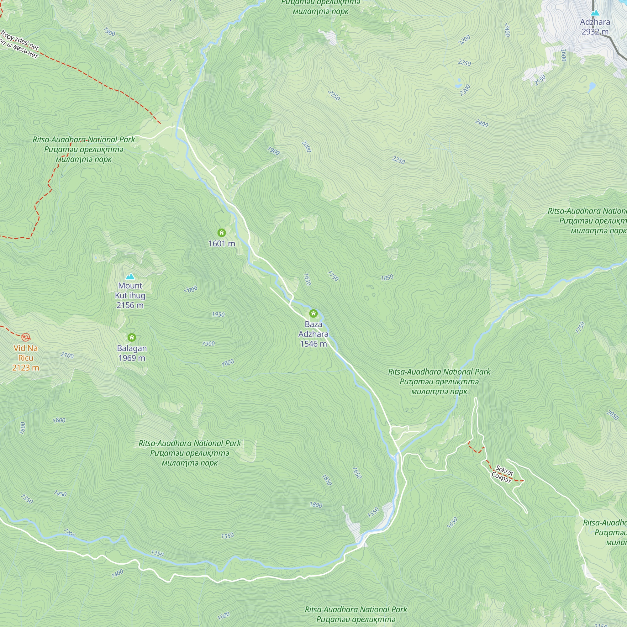 Baza Adzhara map