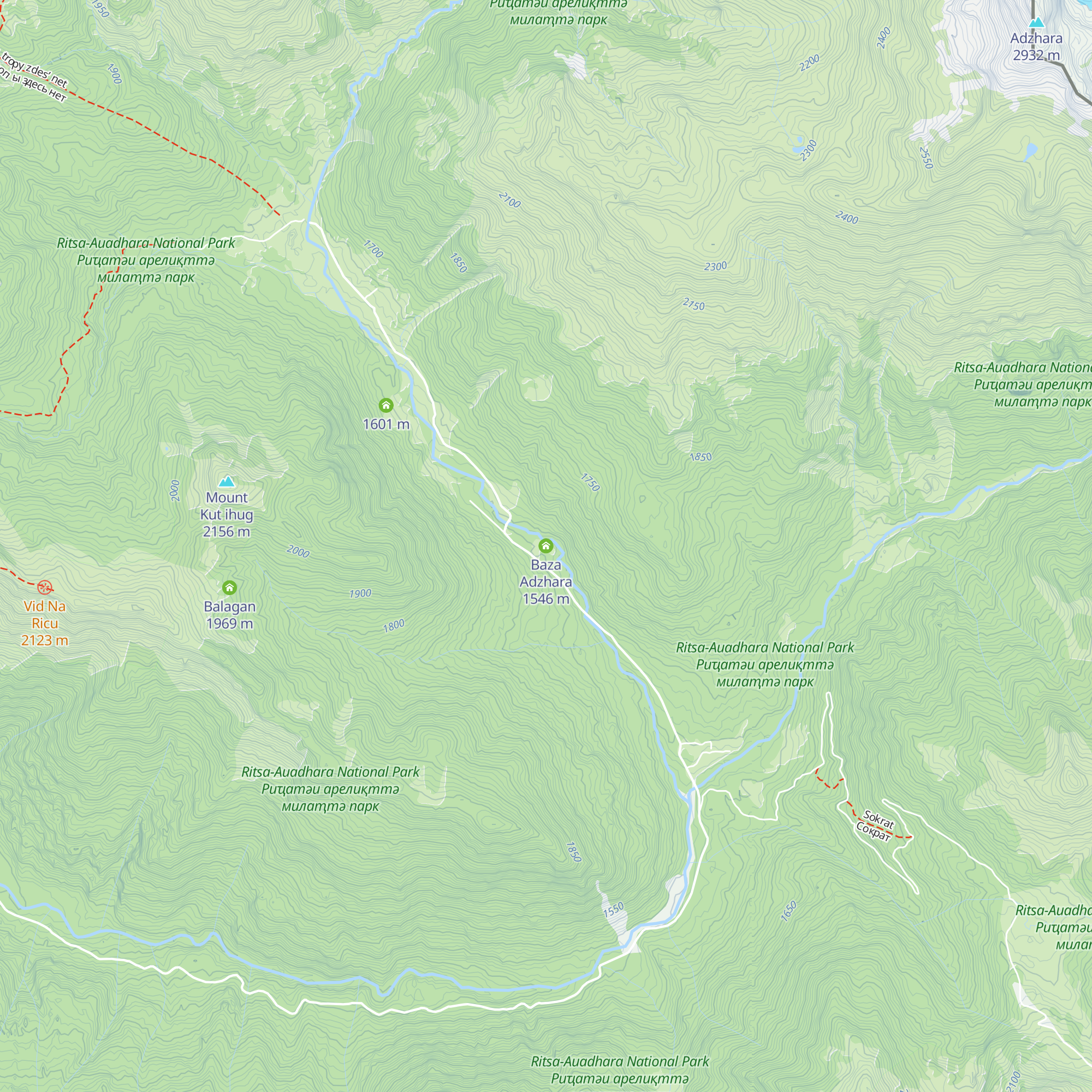 Baza Adzhara map