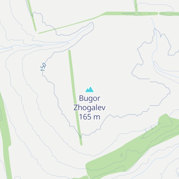 Map of Bugor Zhogalev