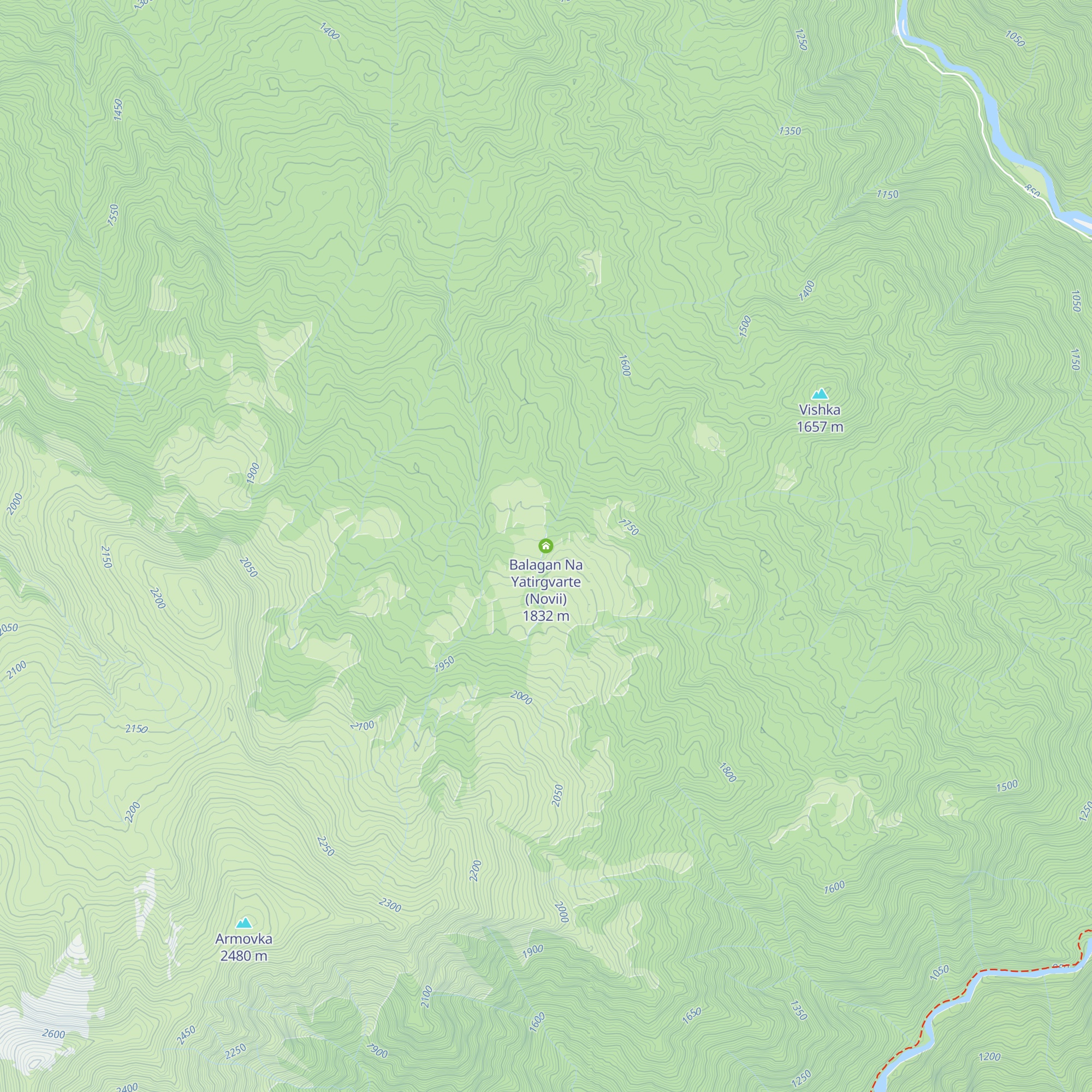 Balagan Na Yatirgvarte (Novii) map