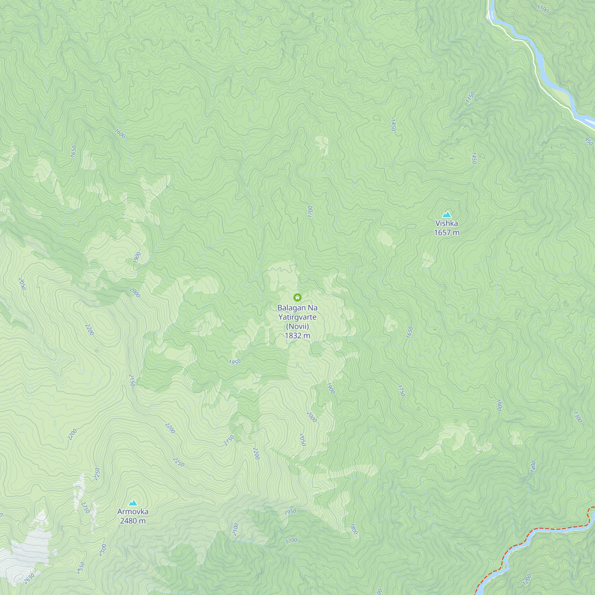Balagan Na Yatirgvarte (Novii) map