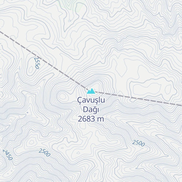 Map of Çavuşlu Dağı