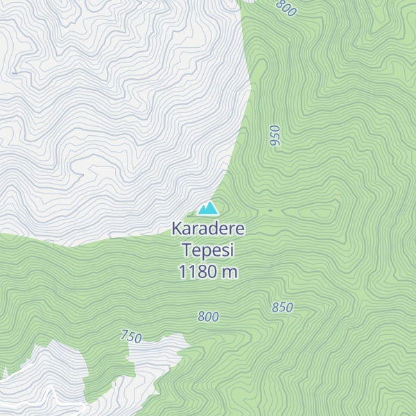 Map of Karadere Tepesi