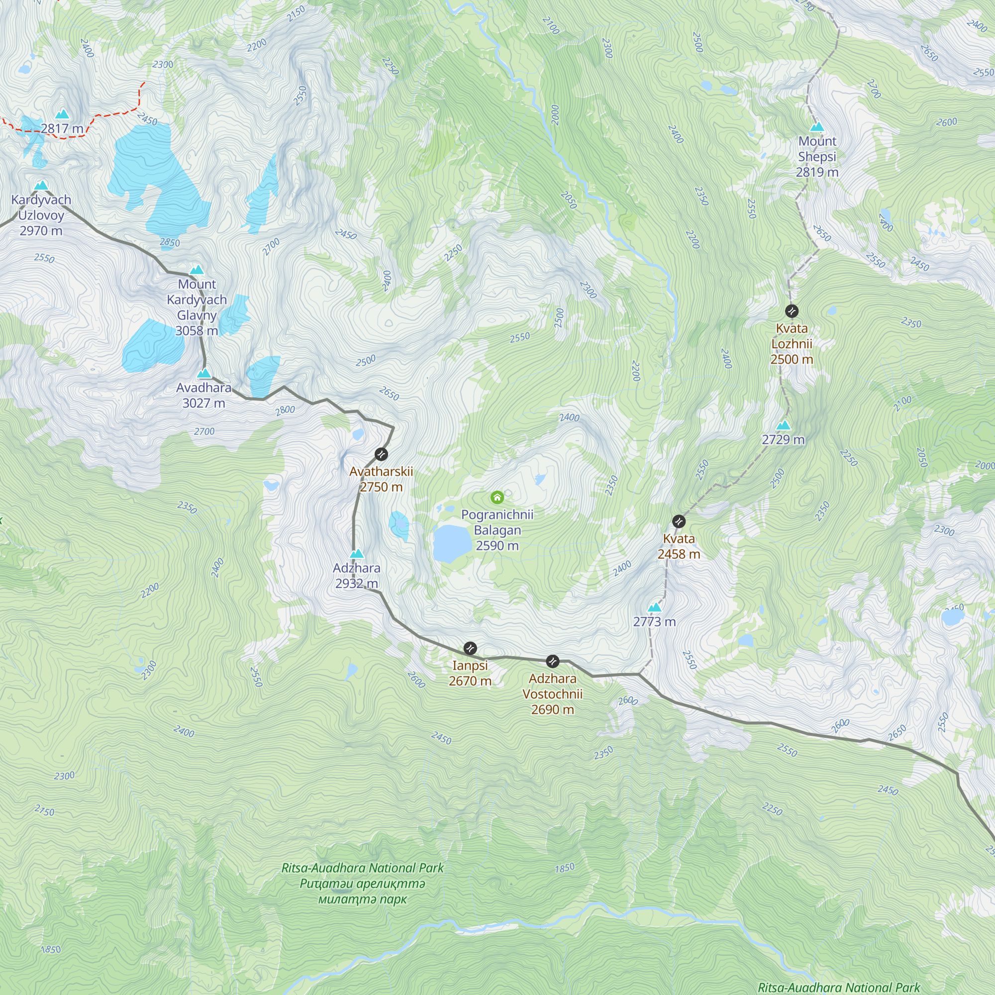 Pogranichnii Balagan map