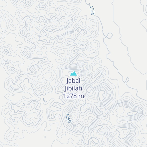 Map of Jabal Jibilah