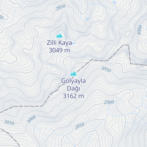 Map of Gölyayla Dağı