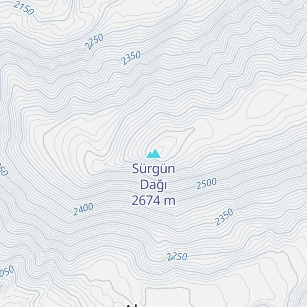 Map of Sürgün Dağı