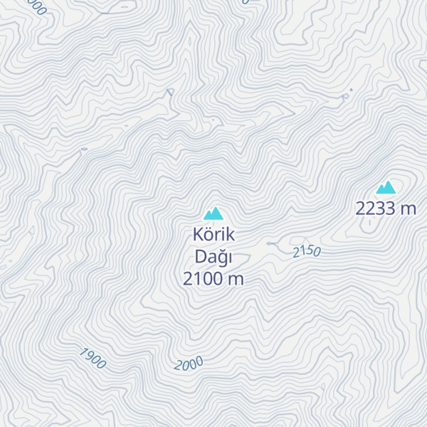 Map of Körik Dağı