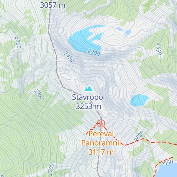 Map of Stavropol