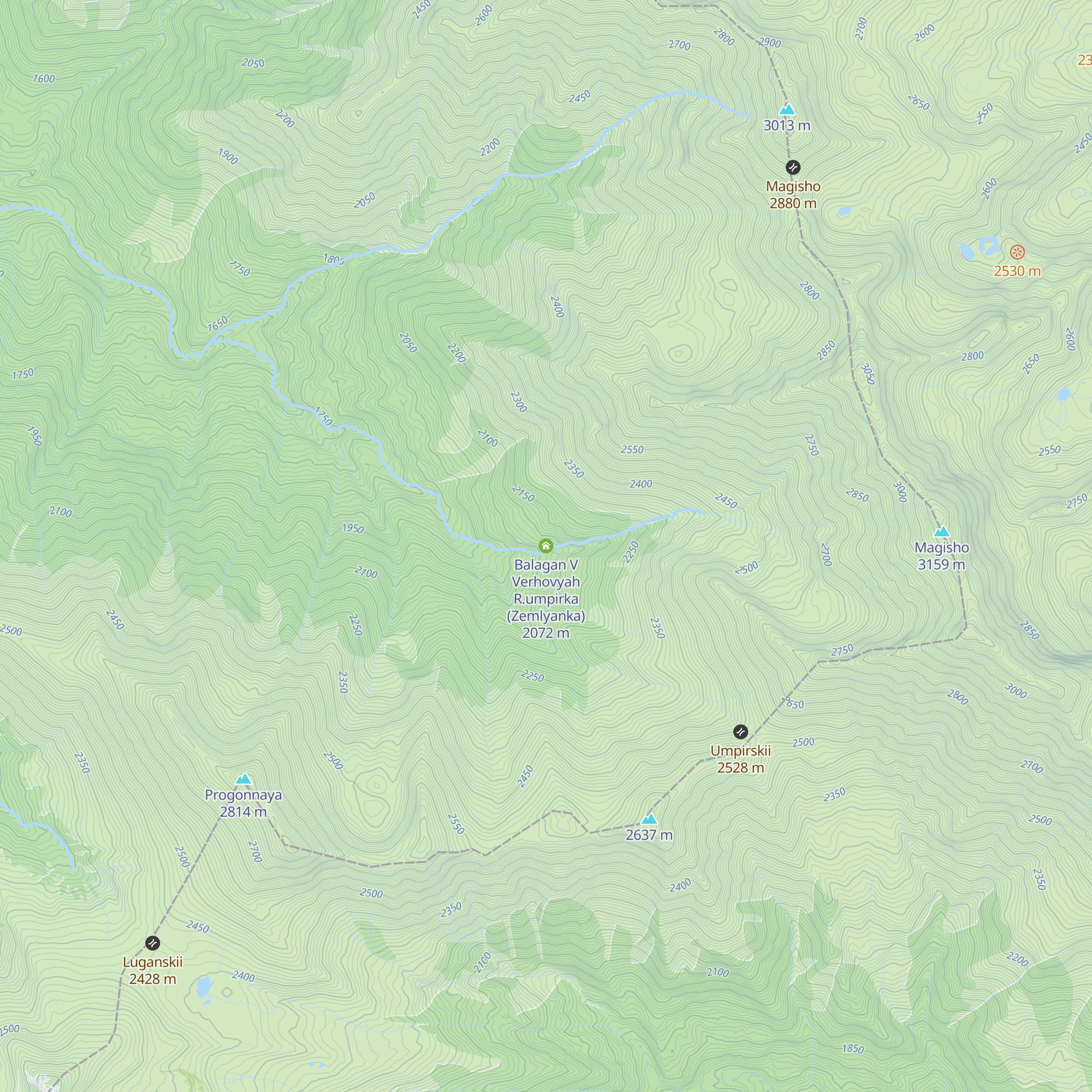 Balagan V Verhovyah R.umpirka (Zemlyanka) map