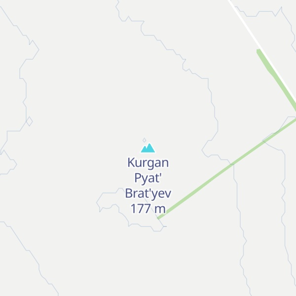 Map of Kurgan Pyat' Brat'yev
