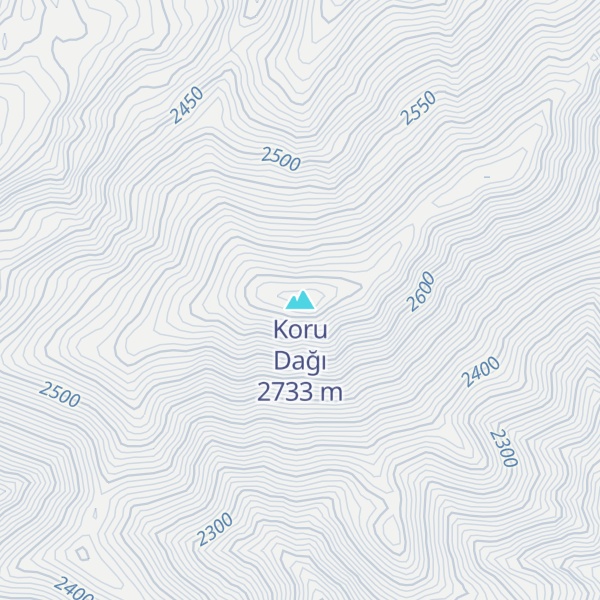 Map of Koru Dağı