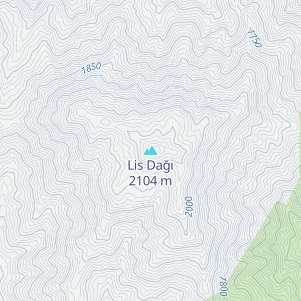 Map of Lis Dağı