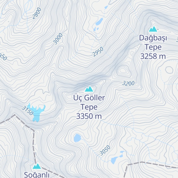 Map of Üç Göller Tepe