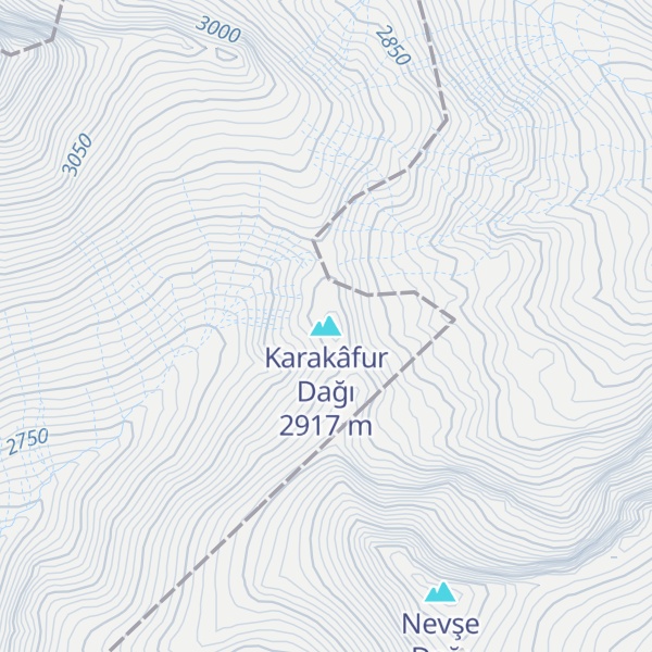 Map of Karakâfur Dağı