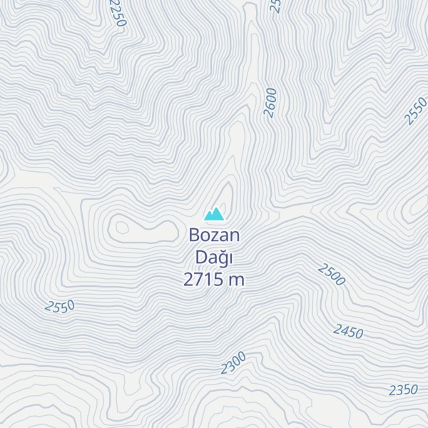 Map of Bozan Dağı