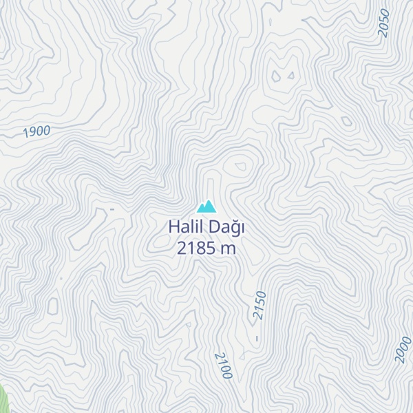 Map of Halil Dağı